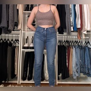 Levi’s dark wash denim